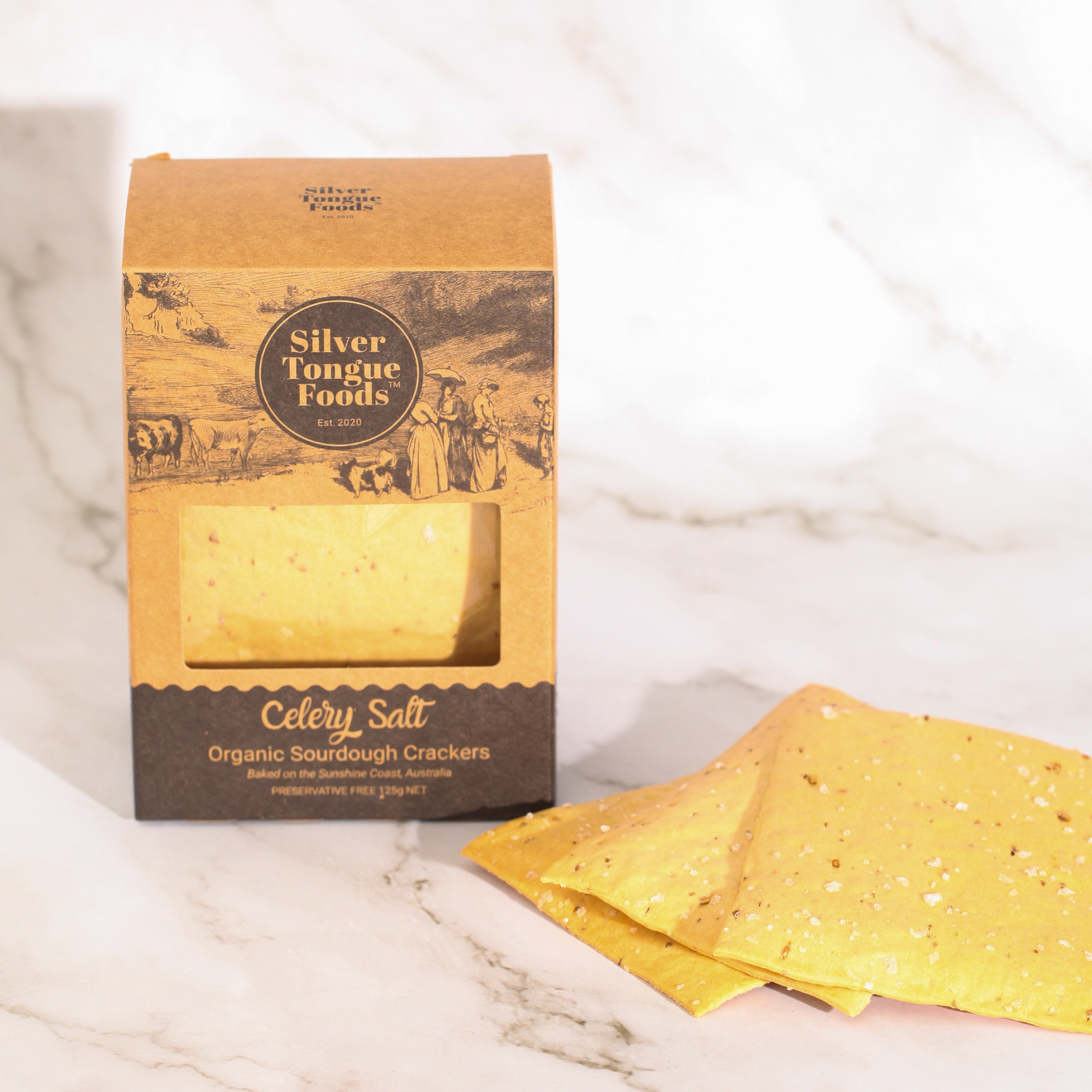 Celery Salt Sourdough Cracker - Silver Tongue